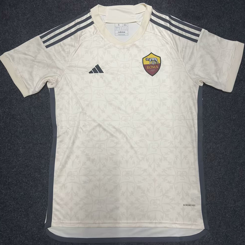 23-24 Roma Away Fans Soccer Jersey (Print SPQR)