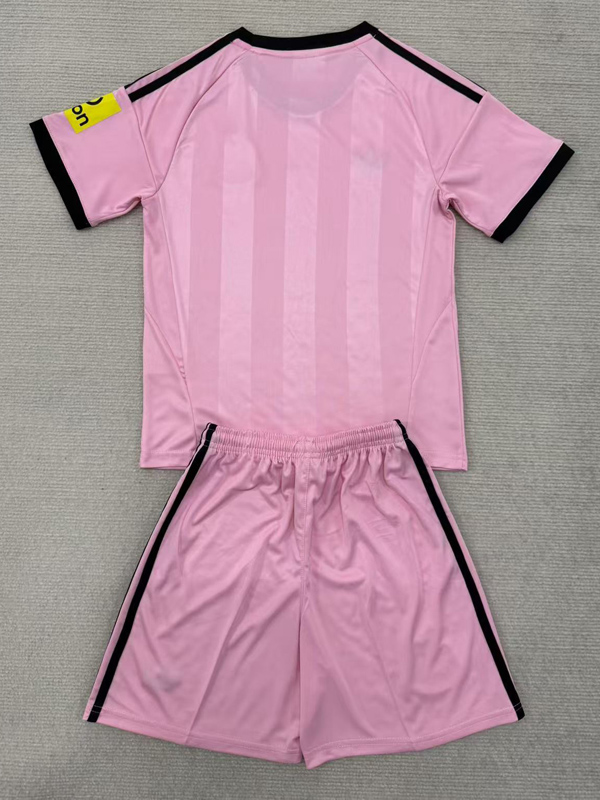 25-26 Newcastle Pink Goalkeeper Kids Soccer Jersey