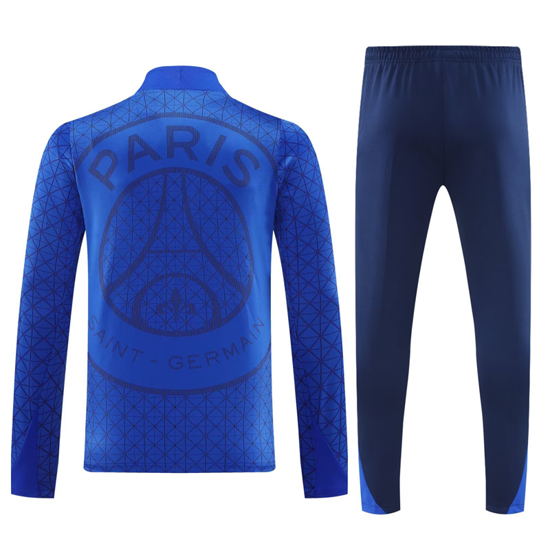 25-26 PSG Fancy blue Half Pull Tracksuit (半拉链)