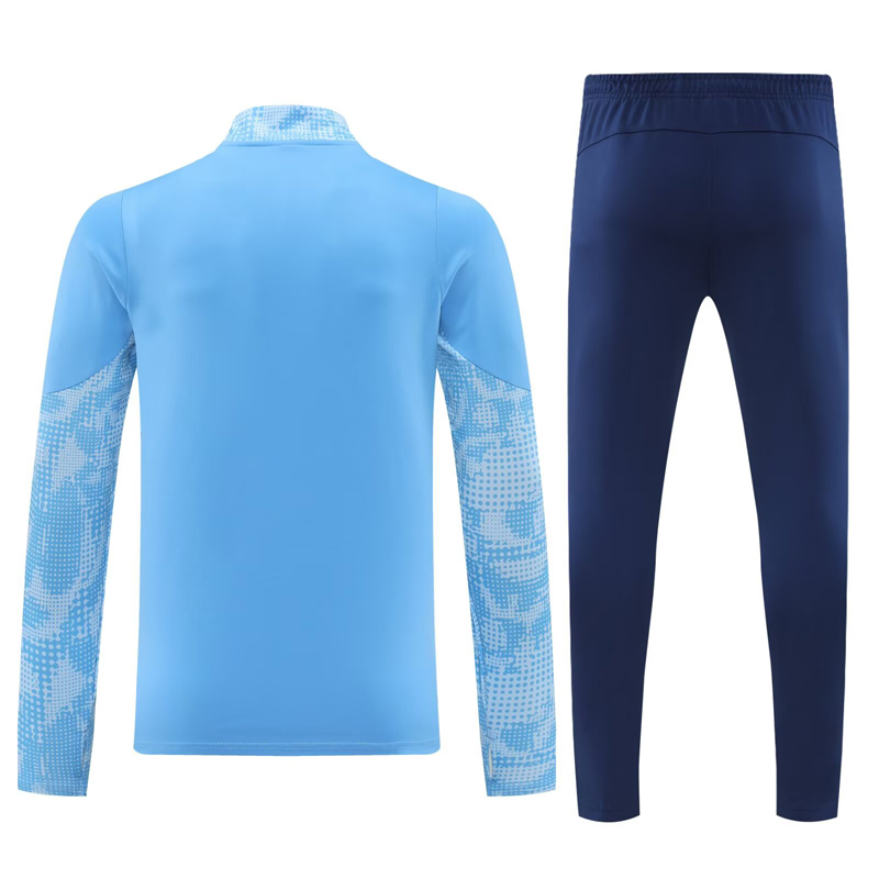 25-26 Man City Light blue Half Pull Tracksuit (半拉链)(印花)