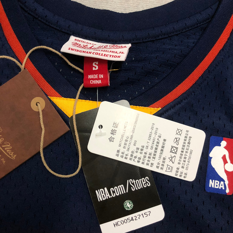 2010 WARRIORS CURRY #30 Navy blue Retro Top Qua...