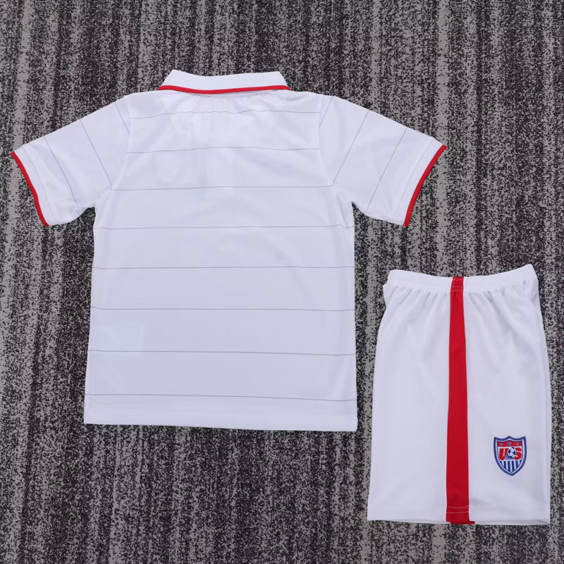 2014 USA Home Kids Retro Soccer Jersey