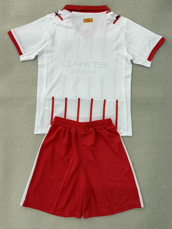 25-26 Girona Home Kids Soccer Jersey