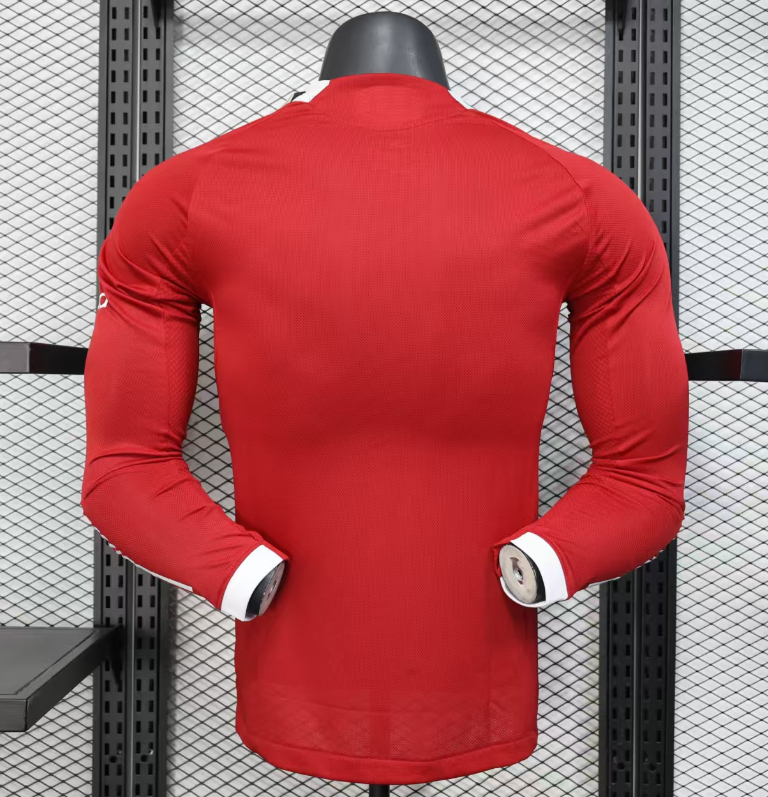 25-26 LIV Red Long Sleeve Player Version Soccer Jersey (长袖球员)