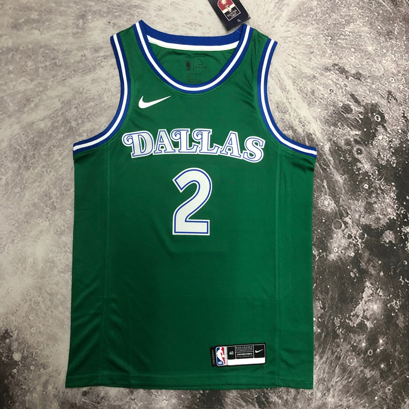 Dallas Mavericks IRVING #2 Green Retro Top Qual...
