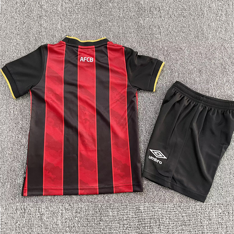 25-26 Bournemouth Home Kids Soccer Jersey