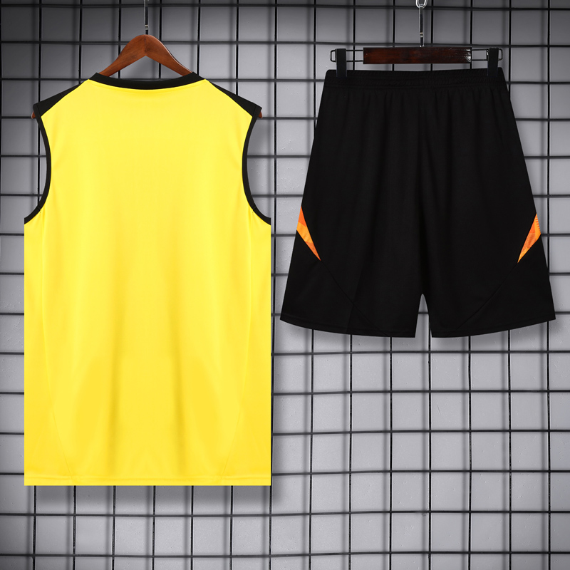 25-26 Atletico Mineiro Yellow Tank top and shorts suit