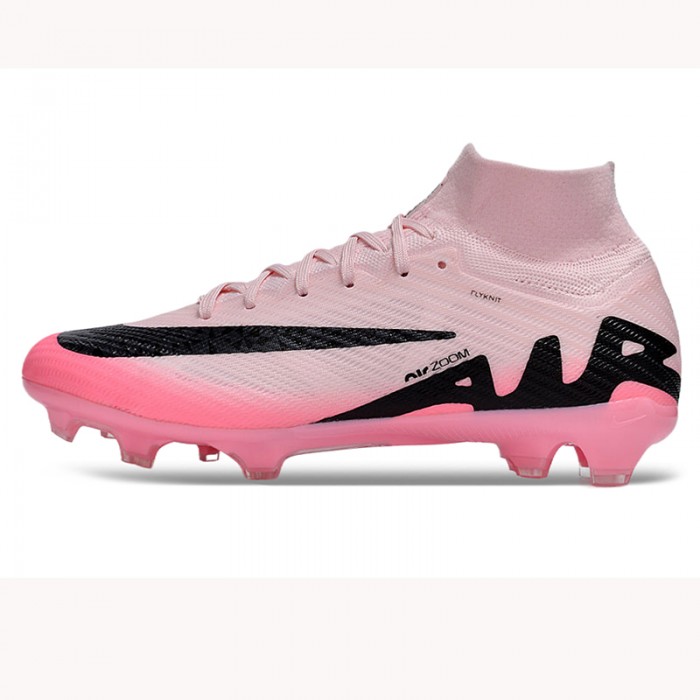 Air Zoom Mercurial Superfly IX Elite FG Soccer Shoes-Pink/Black