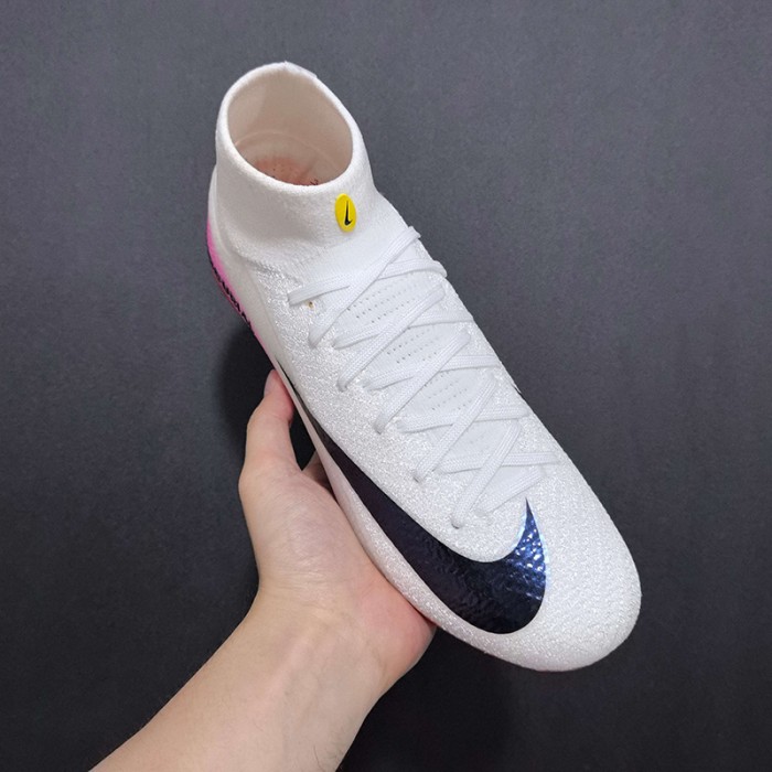 Air Zoom Mercurial Superfly 16 Elite XXV FG Soccer Shoes-White/Black