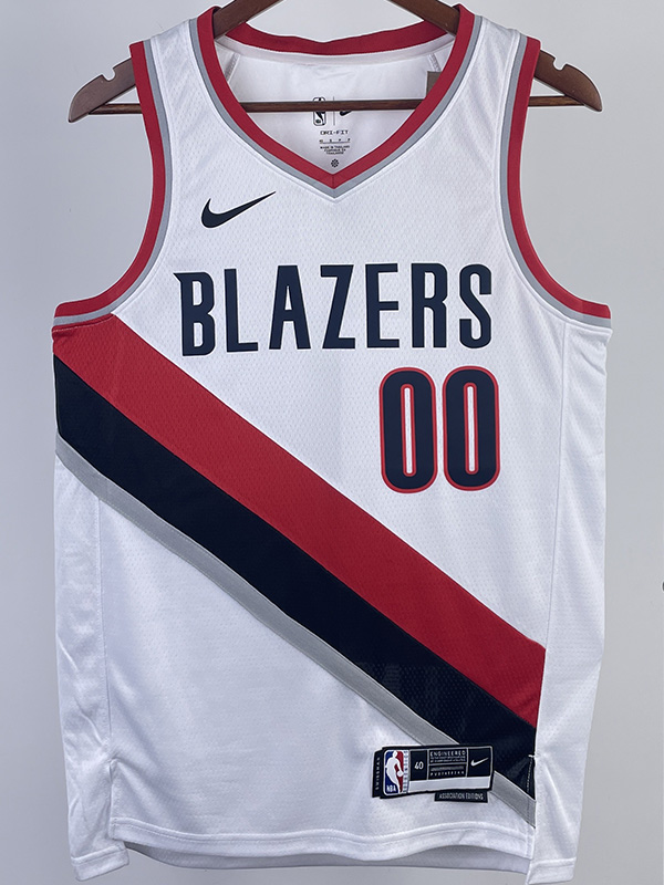 22-23 Trail Blazers HENDERSON #00 White Top Qua...