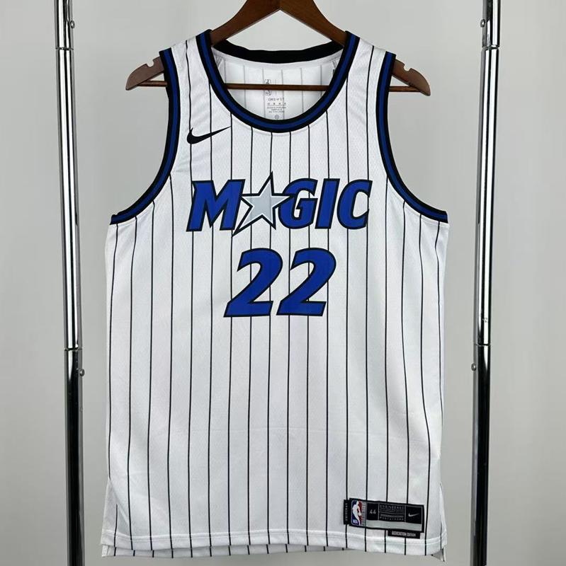 25-26 Magic WAGNER #22 White Top Quality Hot Pressing NBA Jersey(条纹)