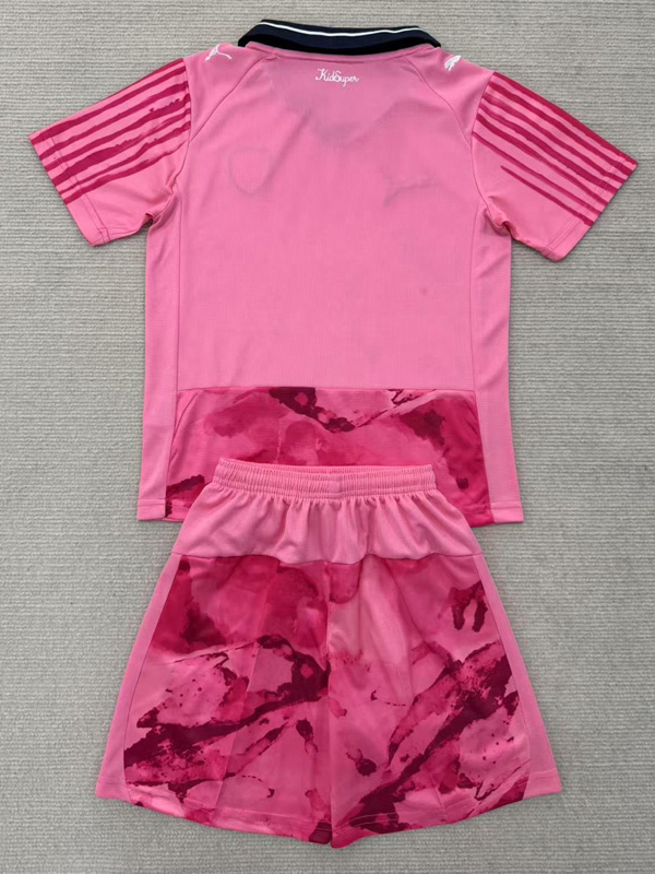 2025 Monterrey Pink Goalkeeper Kids Soccer Jersey
