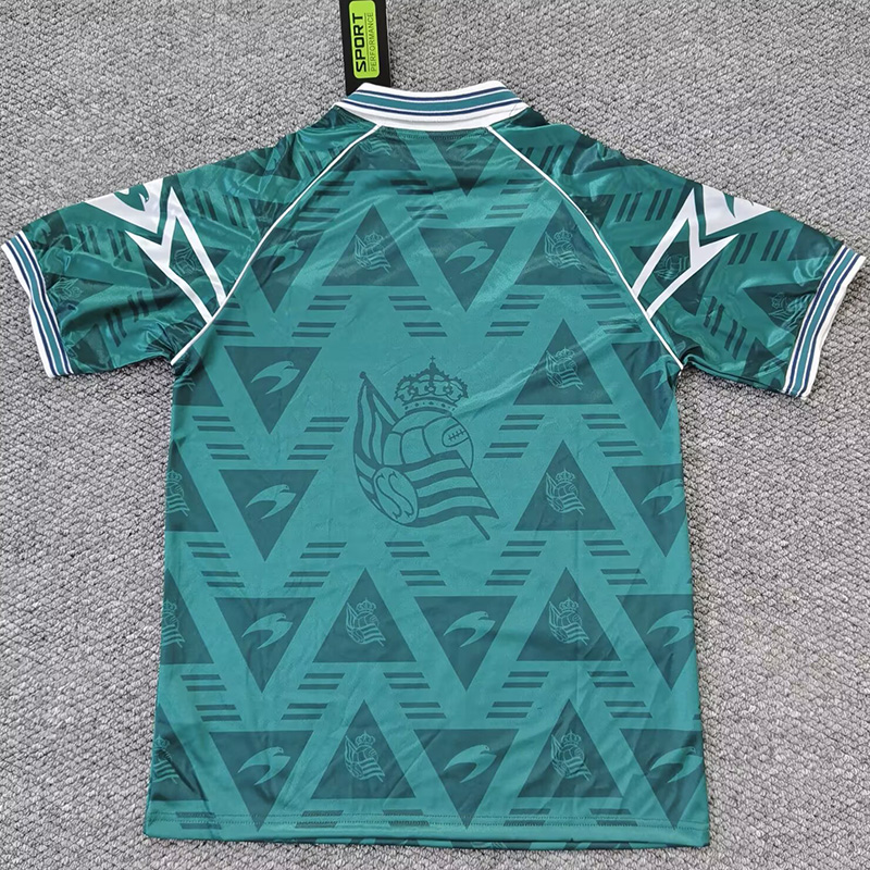 1995-1996 Real Sociedad Away Retro Soccer Jersey