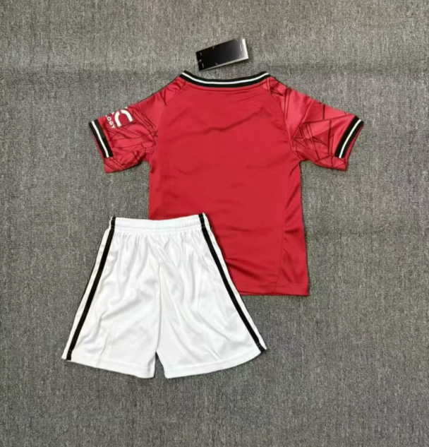 25-26 Man Utd hoem Kids Soccer Jersey