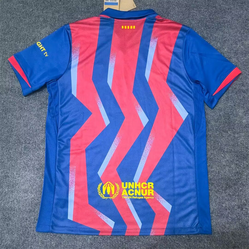25-26 BAR Red Blue Special Edition Fans Soccer Jersey