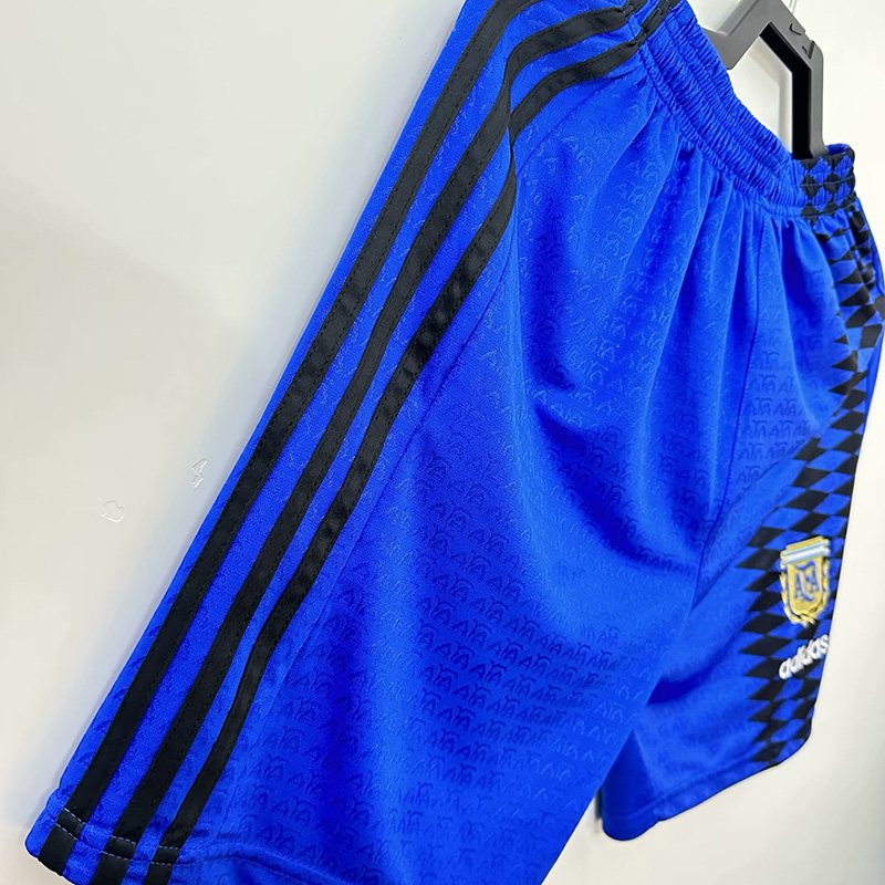 1994 Argentina Away Blue Retro Shorts Pants