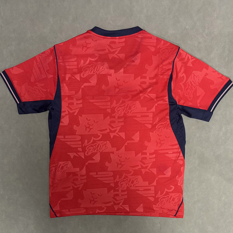 26-27 England Red Fans Soccer Jersey