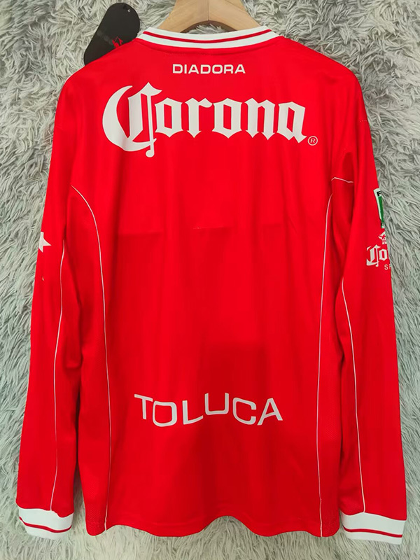 1998-1999 Toluca Home Long Sleeve Retro Soccer Jersey (长袖)