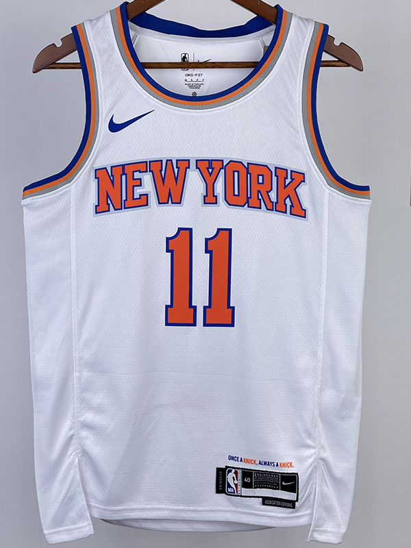 22-23 KNICKS BRUNSON #11 White Top Quality Hot ...