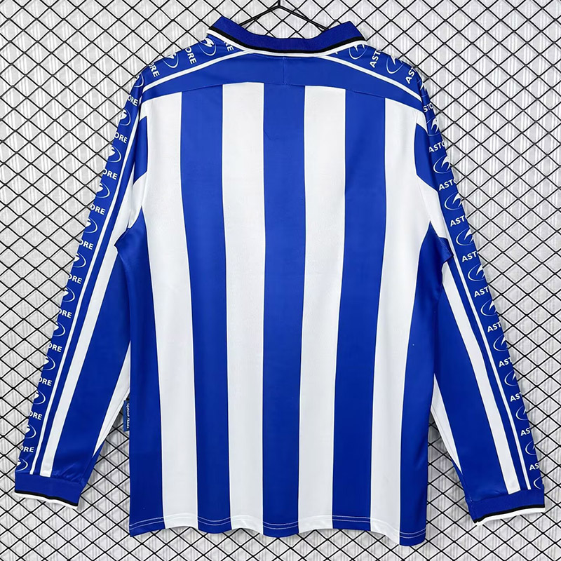 1998-1999 Alaves Home Long Sleeve Retro Soccer Jersey (长袖)