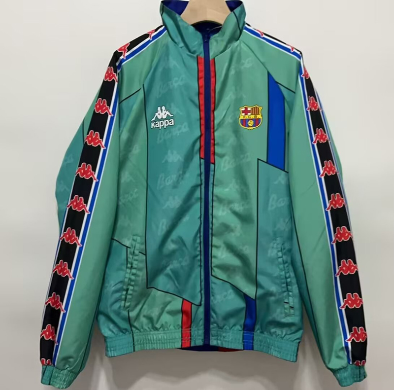 24-25 BAR Red & Green Retro Double Sided Windbreaker (双面风衣)(刺绣)