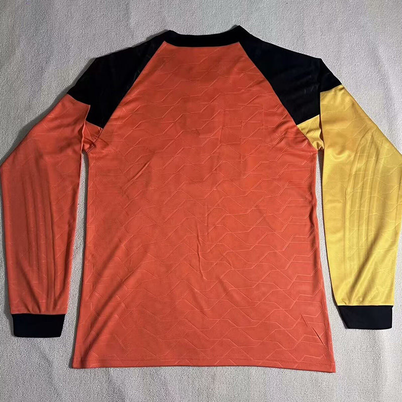 1995-1996 LIV Orange GoalKeeper Long Sleeve Retro Soccer Jersey (长袖)