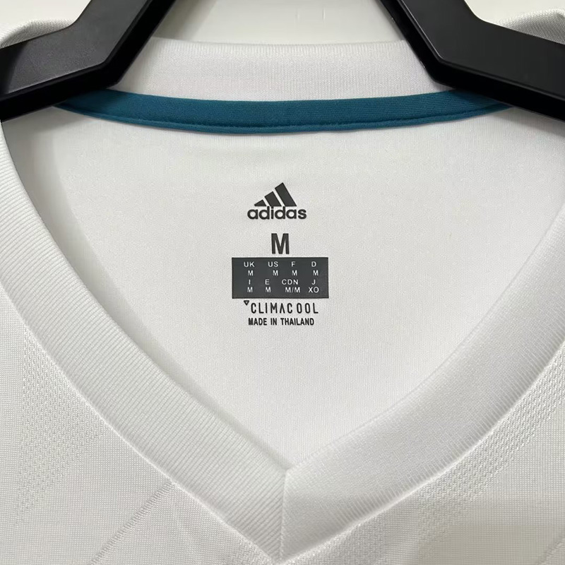 2017-2018 RMA Home Long Sleeve Retro Soccer Jer...