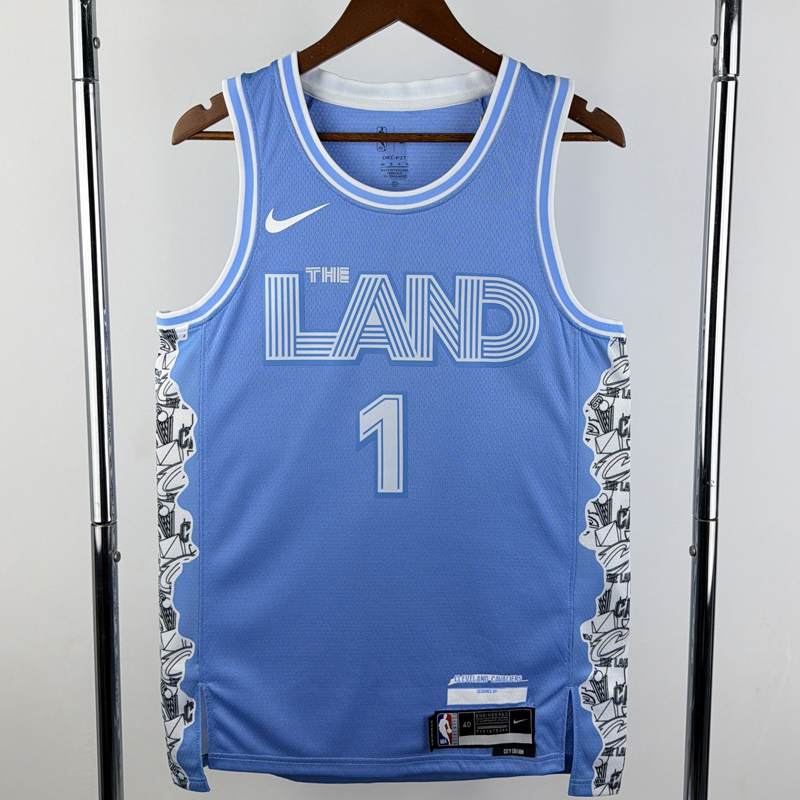 24-25 Cleveland Cavaliers HARDEN #1 Light blue City Edition Top Quality Hot Pressing NBA Jersey