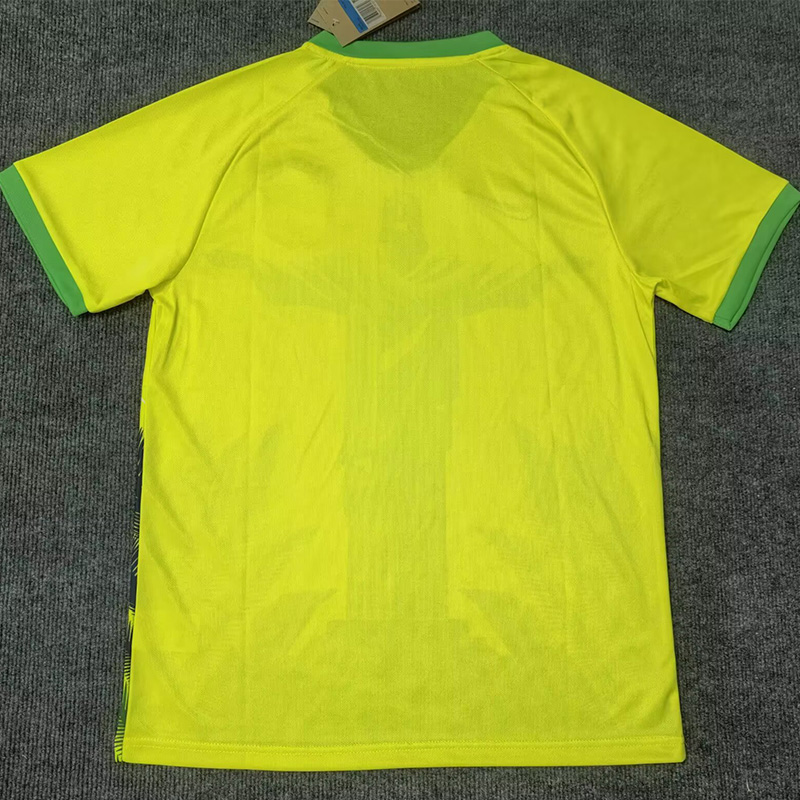 25-26 Brazil Yellow Special Edition Training shirts (绿袖口)