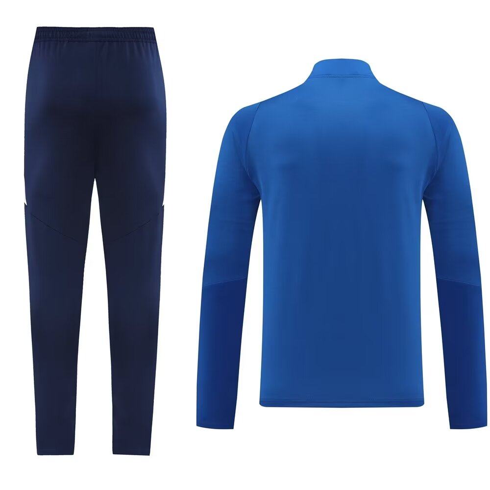 2024 AD Blue Half Pull Tracksuit