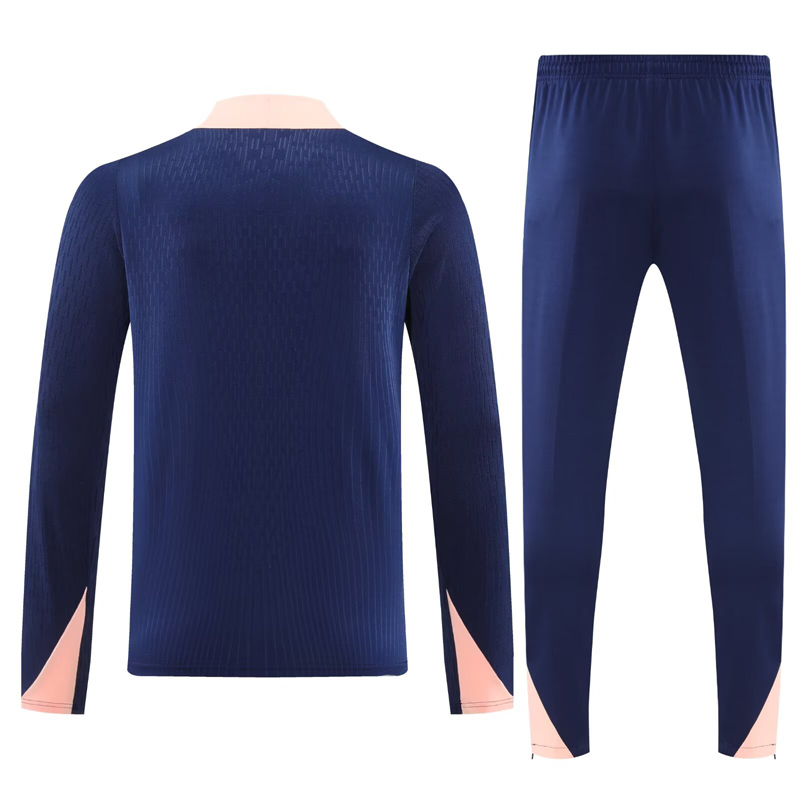25-26 France Royal Blue Half Pull Tracksuit (半拉链)