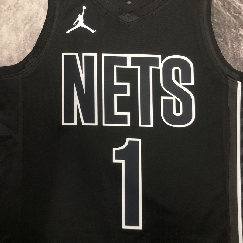 22-23 NETS BRIDGES #1 Black Top Quality Hot Pre...