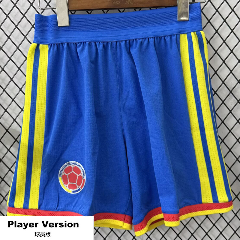 26-27 Colombia Blue Player Version Shorts Pants(球员短裤)