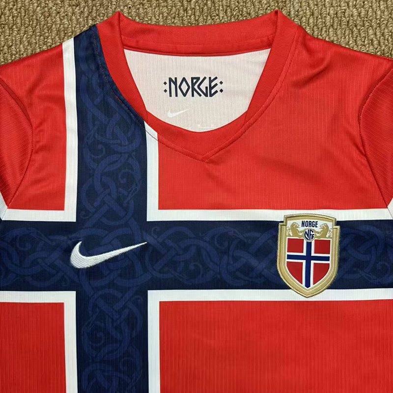 26-27 Norway Red Fans Soccer Jersey