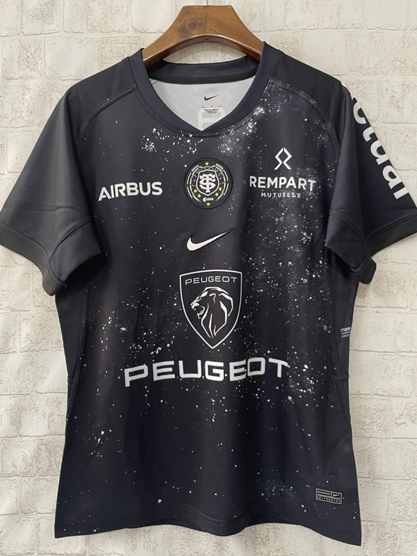 2025 Toulouse Black Rugby Jersey (圆领)