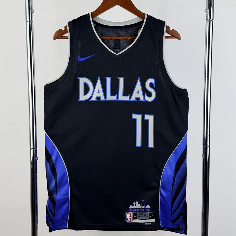 25-26 Dallas Mavericks IRVING #11 Black City Edition Top Quality Hot Pressing NBA Jersey(V领)