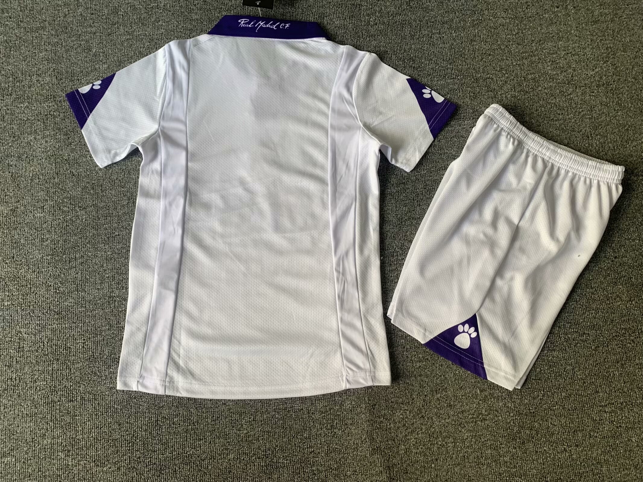 1997-1998 RMA Home Kids Retro Soccer Jersey