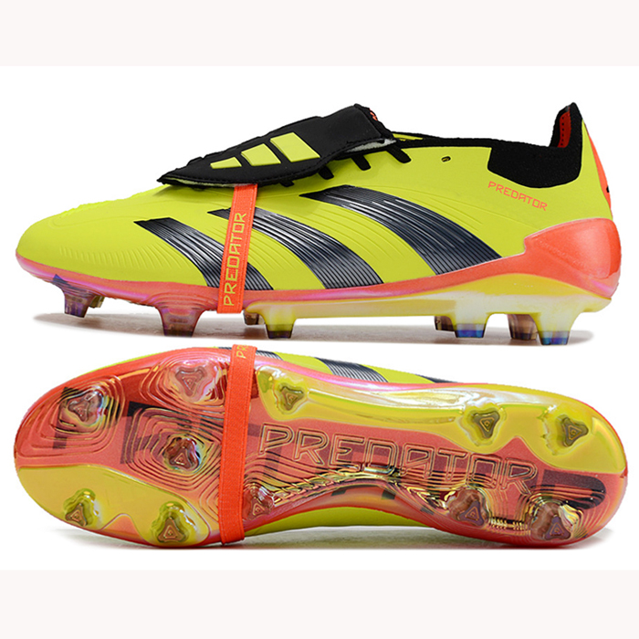 Predator Elite Tongue FG Soccer Shoes-Yellow/Black