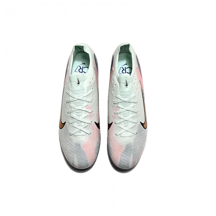 Air Zoom Mercurial Superfly 16 Elite AG Soccer Shoes-White/Navy Blue