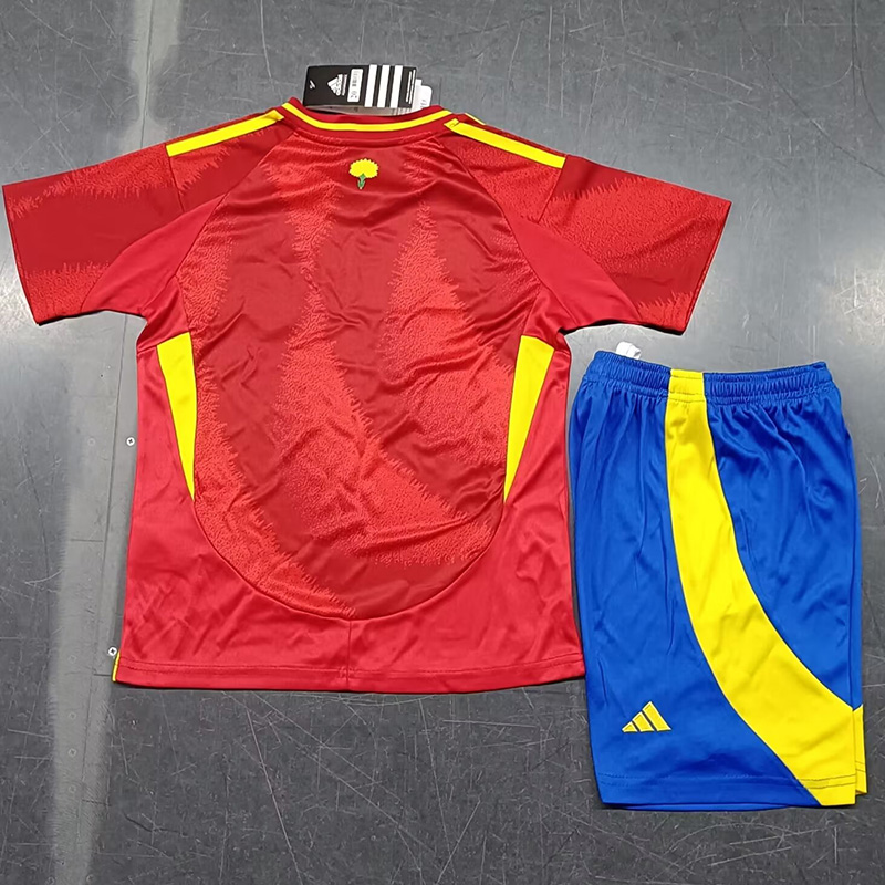 24-25 Spain Home Kids Soccer Jersey