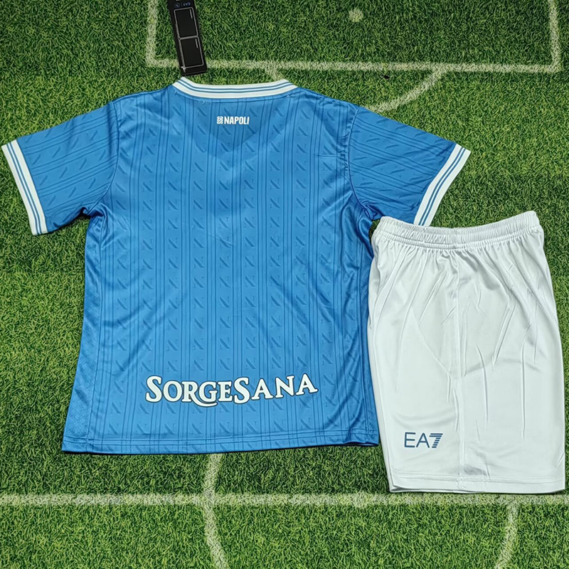 25-26 Napoli Home Kids Soccer Jersey