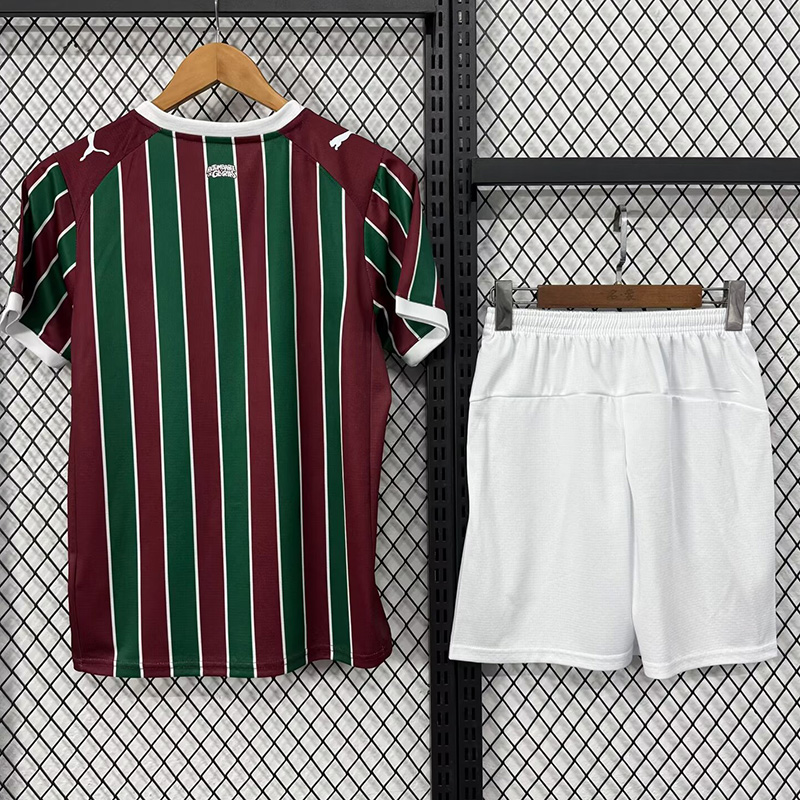 26-27 Fluminense Home Kids Soccer Jersey