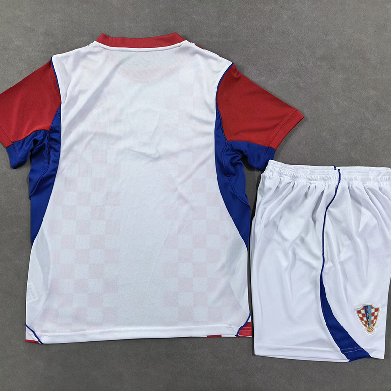 26-27 Croatia Home Kids Soccer Jersey