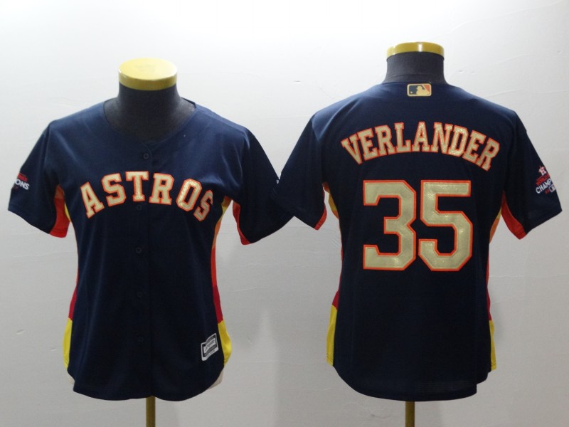 Houston Astros Women's baseball jersey VERLANDER 35
