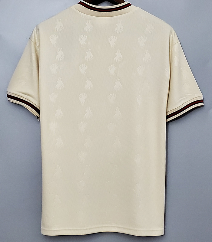 1996-1997 LIV Away Retro White Soccer Jersey