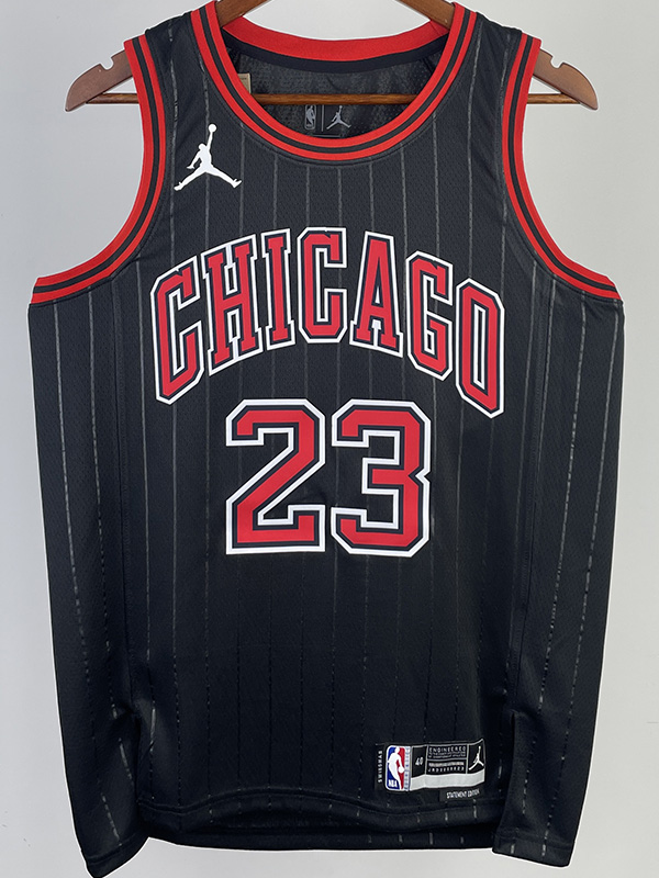 22-23 BULLS JORDAN #23 Black Top Quality Hot Pr...