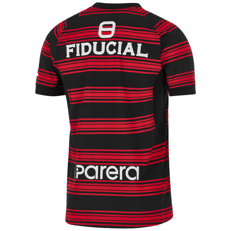 2025 Toulouse Red Black Rugby Jersey (圆领)