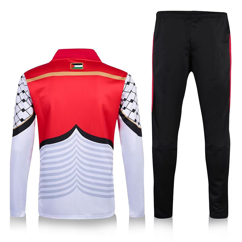 2016-2017 Palestina White Half Pull Tracksuit (半拉链)