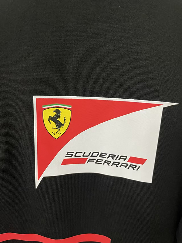 25-26 F1 Ferrari Black Casual Polo Racing Suit (有领)