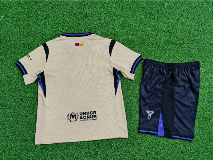 25-26 BAR away Kids Player Version Soccer Jersey (球员童装)